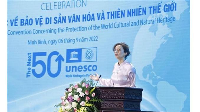 Audrey Azoulay, Directrice générale de l'Organisation pour l'éducation, la science et la culture des Nations Unies (UNESCO). Photo : VNA.
