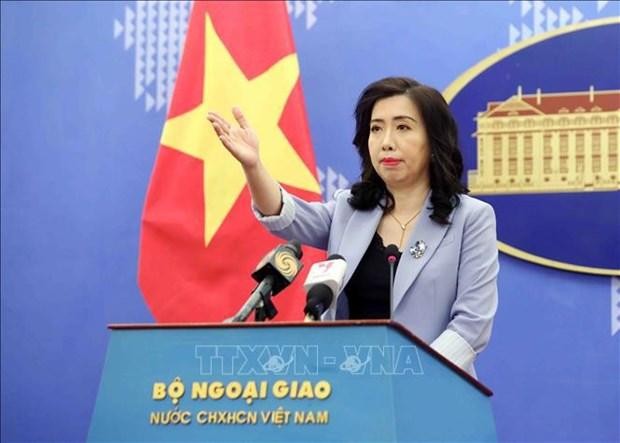 La porte-parole du ministère vietnamien des Affaires étrangères Lê Thi Thu Hang. Photo: VNA