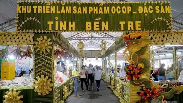 La province de Bên Tre fait connaître au public ses nombreuses spécialités locales reconnues OCOP. Photo : CTV/CVN