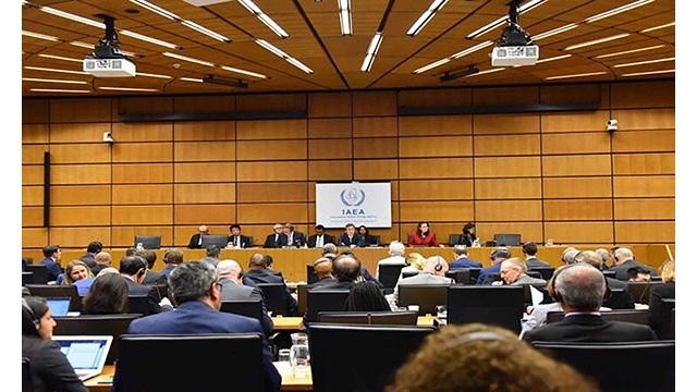 La vue général de la réunion ordinaire du Conseil des gouverneurs de l'AIEA. Photo: Ambassade du Vietnam en Autriche