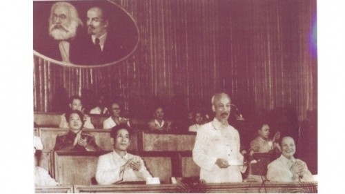 Le IIIème Congrès national du Parti à Hanoi en 1960. Photo: Musée national de l'histoire du Vietnam.