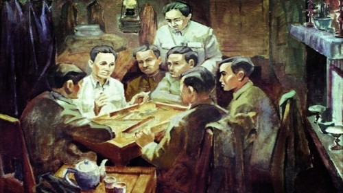 La conférence unificatrice pour créer le Parti Communiste du Vietnam (le 3 février 1930). Photo: Musée national de l'histoire du Vietnam. 