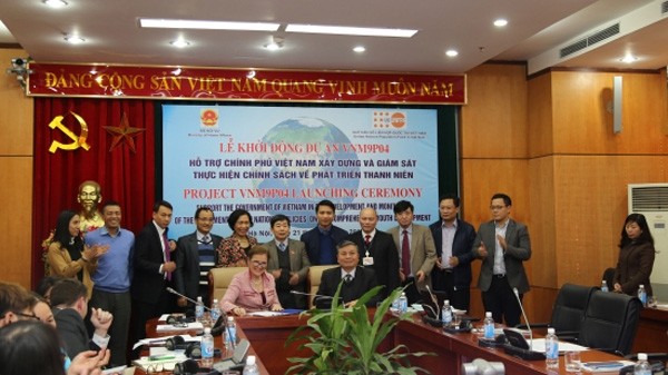 La cérémonie de lancement du projet. Photo : http://www.bienphong.com.vn