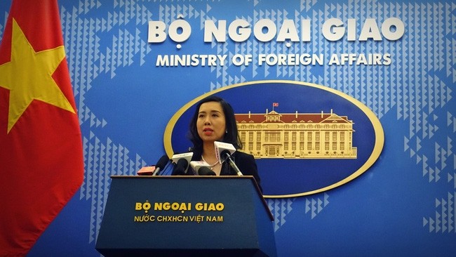 La porte-parole du ministère vietnamien des Affaires étrangères, Lê Thi Thu Hang. Photo : VTV