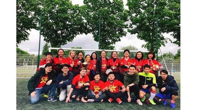 Le tournoi de football des étudiants vietnamiens en France 2019 réunit 32 équipes, chiffre de record. Photo : https://www.tienphong.vn