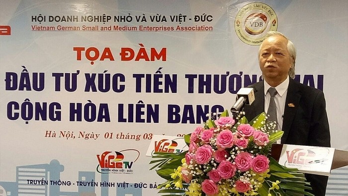 Le président de l’Association des petites et moyennes entreprises Vietnam-Allemagne, Nguyên Trung Thuc. Photo : BQT. 