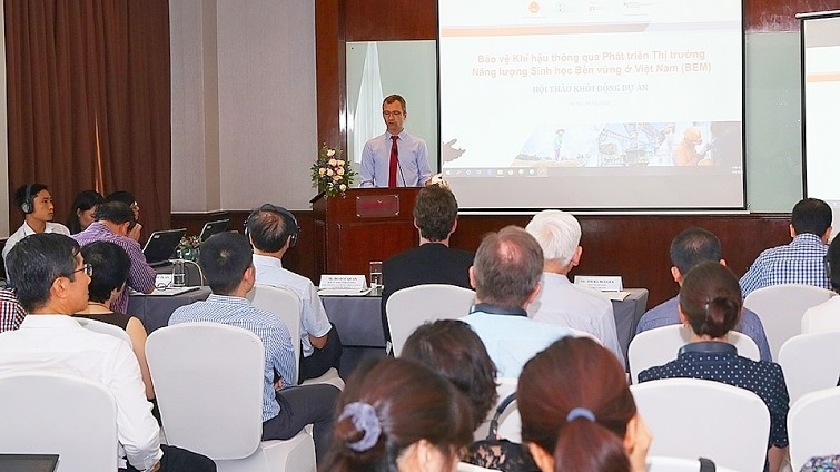 Conférence inaugurale du Projet « Protection du climat par le biais du développement du marché des bioénergies durables au Vietnam (BEM) », le 9 juin à Hanoi. Photo : CNMT.
