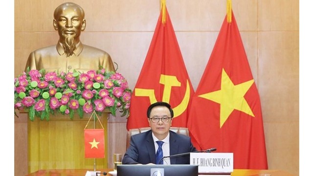 Le président la Commission des relations extérieures du Comité central du Parti communiste du Vietnam, Hoàng Binh Quân. Photo : VNA.
