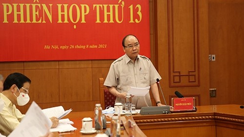 Le  Président Nguyên Xuân Phuc prend la parole. Photo: VGP