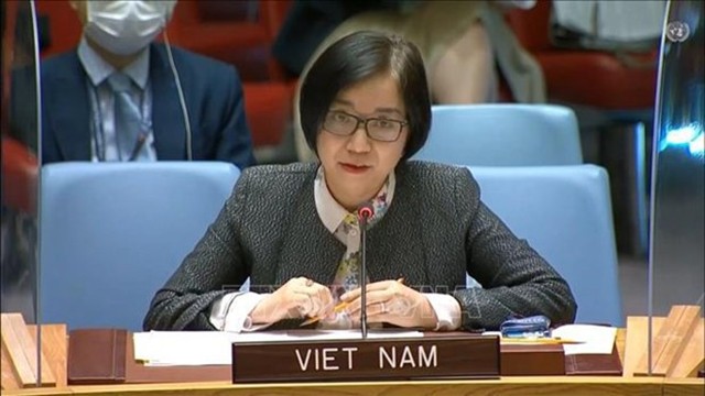 La ministre-conseillère Nguyên Phuong Trà, cheffe adjointe de la Mission permanente du Vietnam auprès de l'ONU.  Photo : VNA.