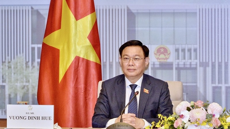 Vuong Dinh Hue, membre du Bureau politique et président de l’Assemblée nationale du Vietnam. Photo: VNA