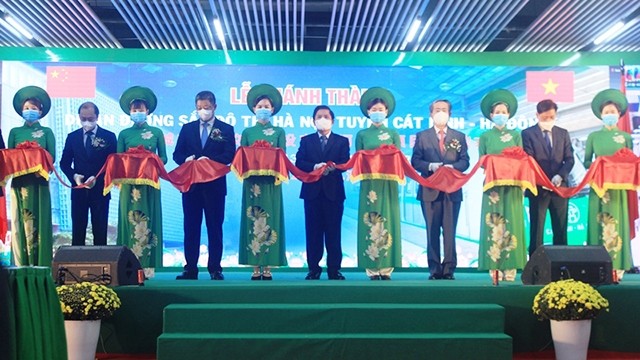 Cérémonie d’inauguration de la ligne de métro Cat Linh - Hà Dông. Photo : VNA.