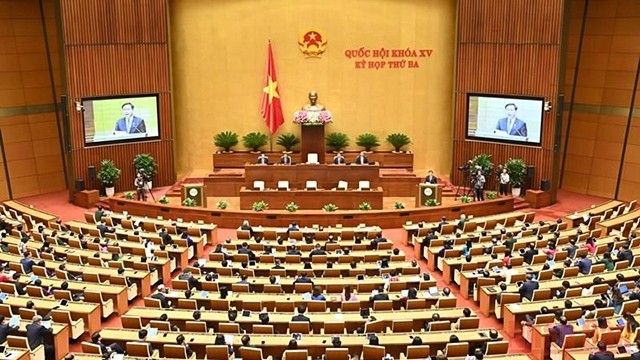 Séance de clôture de la troisième session de la XVe législature de l’AN vietnamienne. Photo : NDEL.