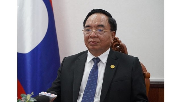 Le ministre laotien du plan et de l’investissement, Khamjane Vongphosy. Photo : VOV.