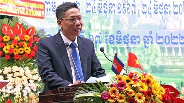 Le vice-président du Comité populaire municipal de Cân Tho, Nguyên Thuc Hiên, lors de la réunion. Photo : VNA.