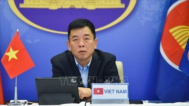 L'ambassadeur Vu Hô, chef par intérim des hauts officiels vietnamiens chargés des affaires de l’ASEAN (SOM ASEAN Vietnam). Photo : VNA.