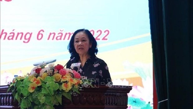 La cheffe de la Commission d’Organisation du Comité central du Parti communiste du Vietnam, Truong Thi Mai. Photo : VNA.