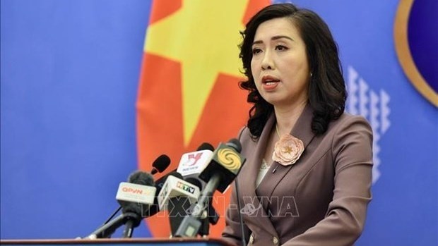 La porte-parole du ministère des Affaires étrangères, Lê Thi Thu Hang. Photo : VNA.