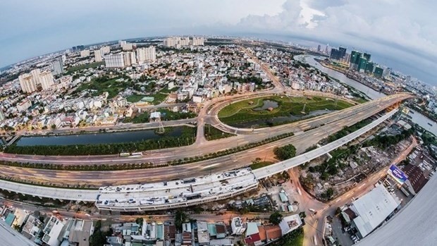 Vue aérienne du 2e arrondissement de Hô Chi Minh-Ville. Photo : VNA.