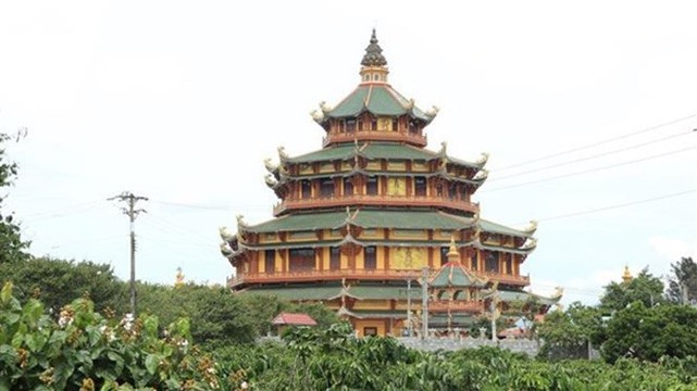 La pagode Phuong Liên Tinh Xa du hameau de Phu An. Photo : VNA.
