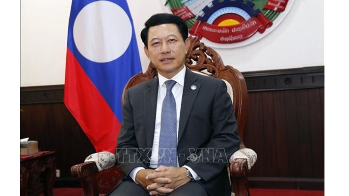 Le Vice-Premier ministre laotien et ministre des Affaires étrangères Saleumasay Kommasith. Photo : VNA